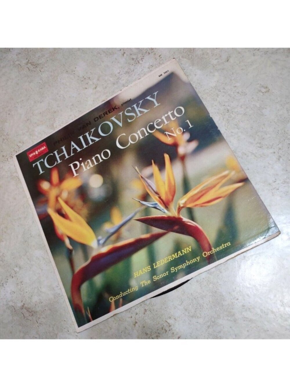 Philip Van Derek Pianist Tchaikovsky Piano Concerto No 1 LP Vinyl Record 33 RPM